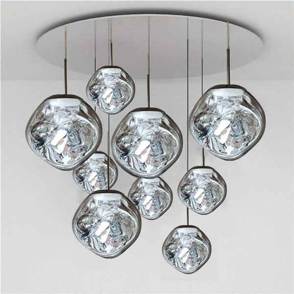 Lampadari LED Nordic Lava Lampadario Illuminazione Moderne plafoniere da cucina in PVC Decorazioni per interni Soggiorno Apparecchi sospesi