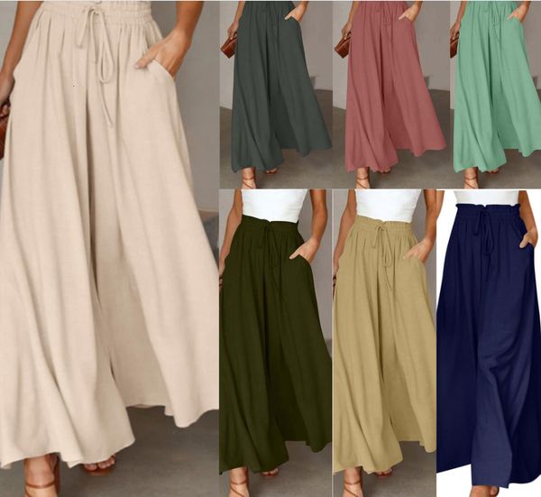 Женские штаны Capris Summer Продав повседневную эластичную пояс с высокой талией
