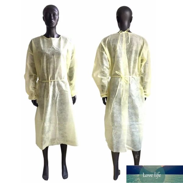 Novos vestidos de isolamento descartáveis ​​de roupas de proteção não tecidas Nestes de roupas de roupas anti-pó de proteção ao ar livre de roupas de proteção ao ar livre