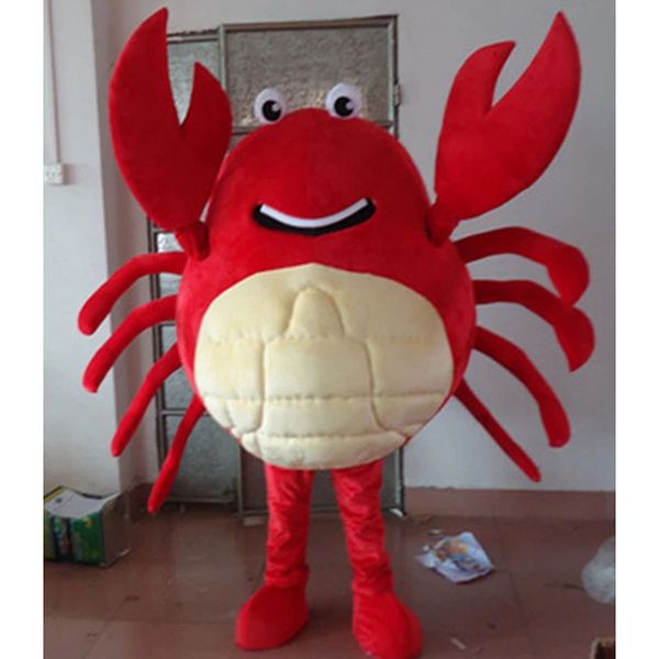 La mascotte del granchio rosso costumi il vestito operato dal fumetto per il vestito operato da Halloween del costume di carnevale della mascotte di tema animale adulto