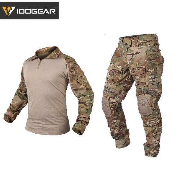 Conjuntos de caça IDOGEAR Roupas de caça uniformes de camuflagem Gen3 Tactical Combat BDU roupas Airsoft Paintball Multicam Roupas pretas 3001 230530