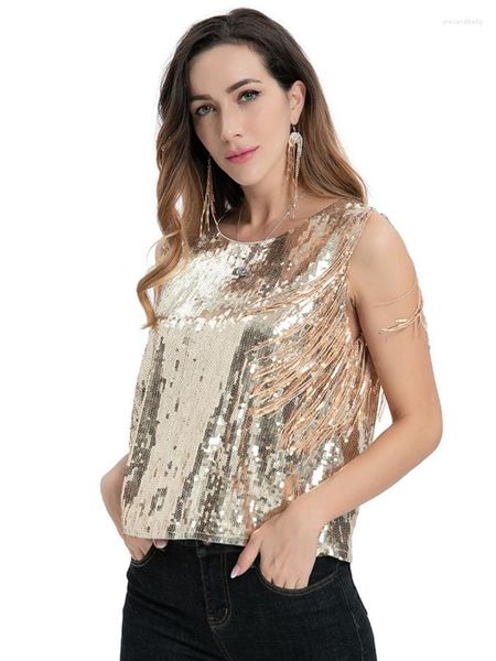 Stage Wear Paillettes Pole Belly Dance Evening Top Original Carnival Women Costumes Classical Costume Nappe Ballet Practice Jazz Vest