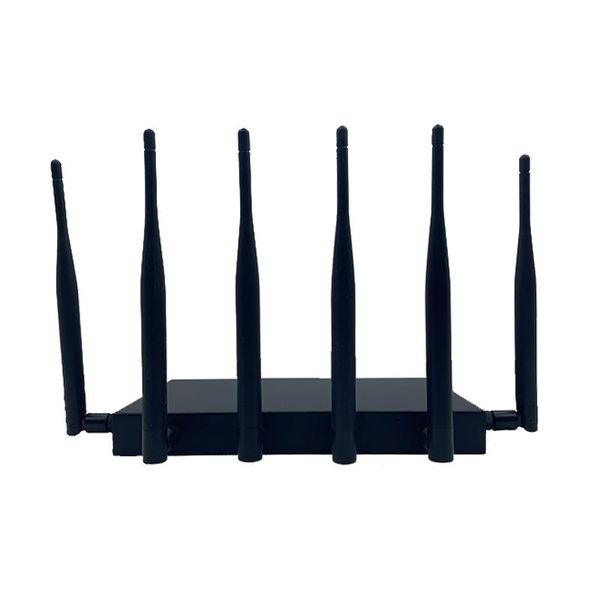 Router Huasifei Gigabit WiFi6 Dualband -Router 5G SIM -Karte 1800 Mbit / s 4G5G Industrial Router mit SIM -Karte Slot 6*5dbi -Antenne