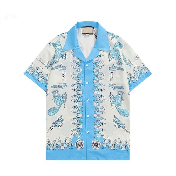 Erkekler Tasarımcı Gömlek Yaz Shoort Sleeve Sıradan Gömlek Moda gevşek Polos Beach Style Nefes Alabbe Tshirts Tees Giyim M-3XL LK6