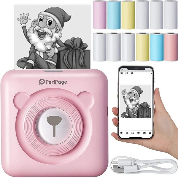 Принтеры Peripage Bluetooth Mini Thermal Printer Mobile Pocket Lay Lable Portable Photo Printer