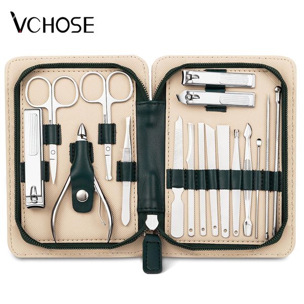 Abiti set di manicure set incolla inossidabile unghie per unghie Pinza a pedicure naso per sopracciglia un permio per unghie kit di viaggio per utensili per la cura personale