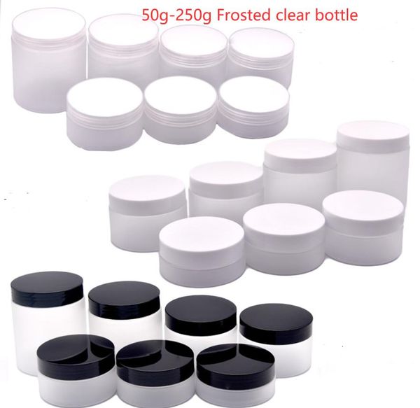 Mantel 30x250g 100 g 120 g 150 g mattes Plastikcreme Jar Cosmetic 200g Make -up Gel Gesichtsmaske Lotion Packing Candy Tea Frost Flasche 50g 80G