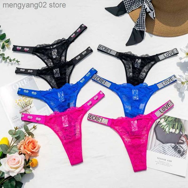 Cuecas Calcinha Feminina Tanga Sexy Lingerie Feminina Renda Transparente Calcinha Feminina Cintura Baixa Floral Sem Costura Cueca G Corda Feminina Tanga T23601