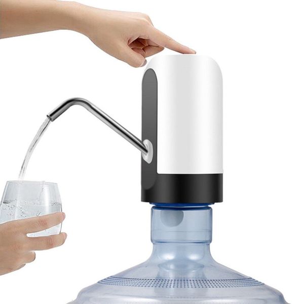 Wasserpumpen USB-Aufladung Elektrischer Wasserspender Tragbarer Gallonen-Trinkflaschenschalter Intelligente drahtlose Wasserpumpe Wasseraufbereitungsgeräte 230530