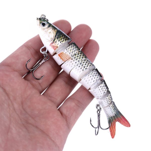 Iscas de iscas 137cm 27g WobBlers de afundamento 8 segmentos pescando com várias articulações articuladas isca dura para o baixo ISCA Crankbait 230530