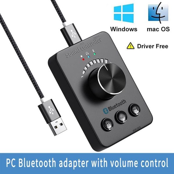 Alto-falantes multimídia controlador botão usb controlador de volume computador alto-falante volume controle remoto bluetoothcompatível