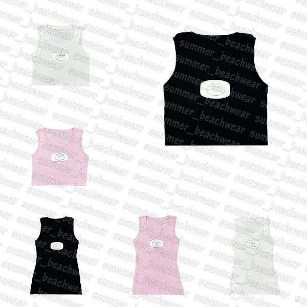 Canotta da donna in maglia Canotta estiva in maglia Canotte traspiranti Canotta senza maniche Abbigliamento fitness da palestra