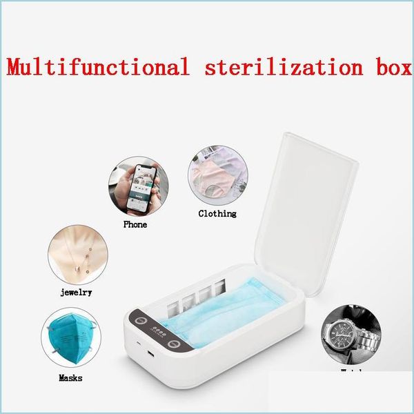 Andere Hausgarten Mtifunktionale Sterilisationsbox Traviolet UV-Handy-Sterilisator Intelligente Masken Desinfektionsschutzausrüstung Dh8Pu