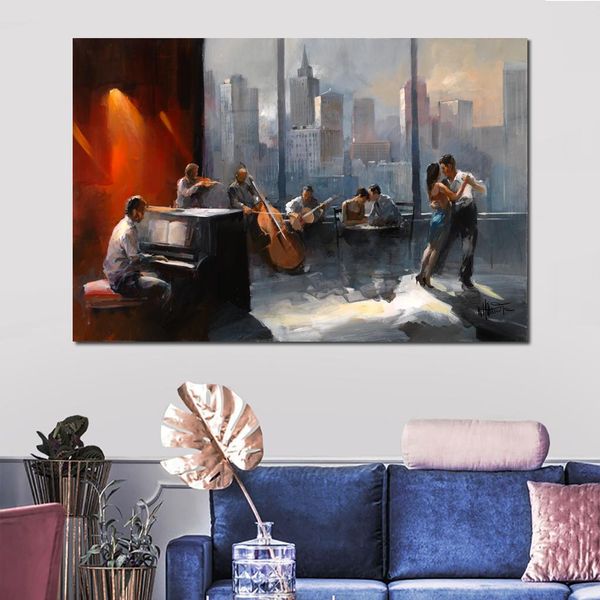 Canvas Art Musinomroom с видом на Skyline ручной работы Willem Haenraets живопись городской пейзаж для декора гостиной романтик