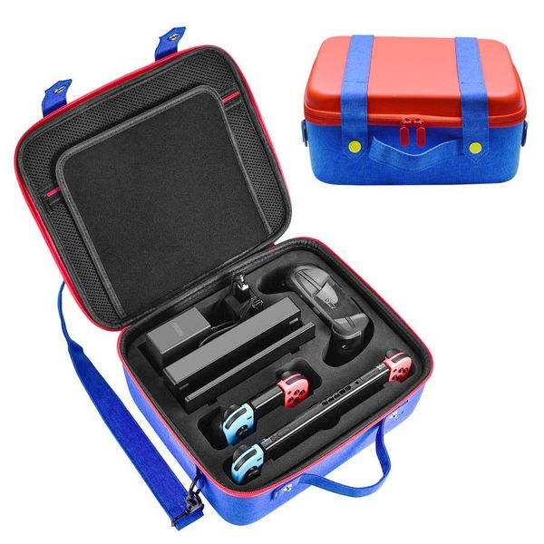 Sacos para nintendo switch saco console de jogo ns host acessórios pacote eva portátil casca dura saco de transporte de armazenamento protetor