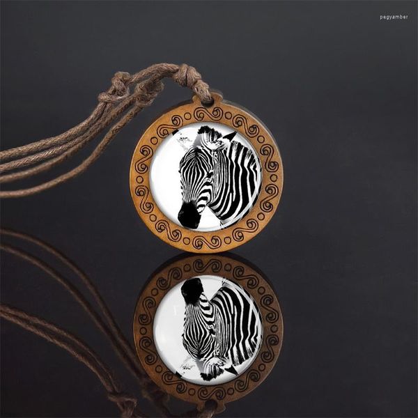Colares pendentes Moda delicada colar de zebra