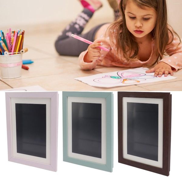 Molduras para crianças Art Picture Frame HDF durável design magnético mutável com slot de armazenamento para desenho de artesanato