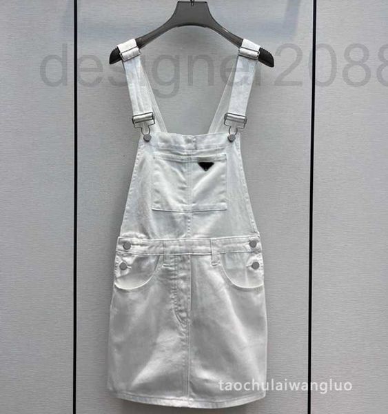 Street Style Abiti firmati Denim Strap Dress Casual Girls Ridurre l'età Piccola Versatile Slim Estate 2023 Nuovo TUVW