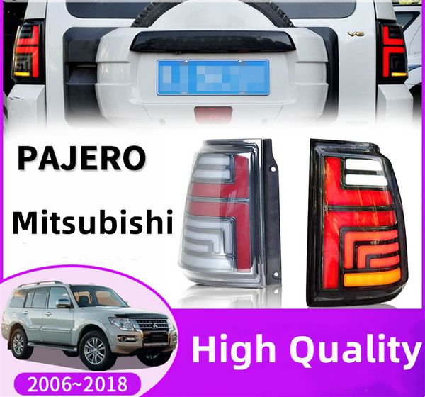 Mitsubishi Pajero için Araba Işıkları 2006-20 18 Arka Sis Lambası Dinamik Dönüş Sinyali Vurgulama Ters Fren Arası Uçak