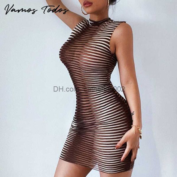 Vestidos de festa Vamos todos 2021 Zebra Bodycon Dresses For Women Party Night Club Dress Sexy Sleeveless Sleeve Tie Dye Vestidos Summer Clothing Women T230531