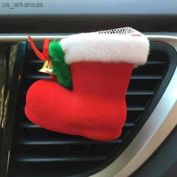 Decorações de interiores Air Scownener Sapatos de flor de Natal fofos Condicionamento de clipe de fragrâncias Automóveis Acessórios para carros de carro L230523