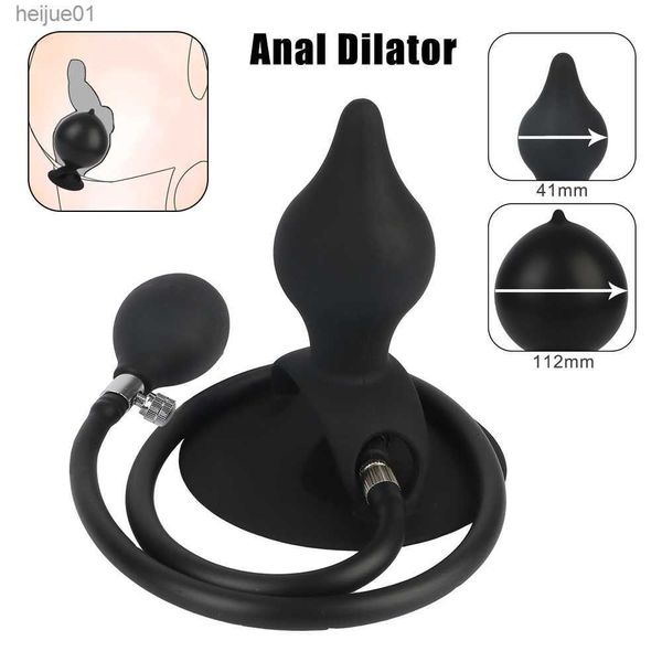 Brinquedos adultos plug plug plug forte sucção inflável vestível erótico massageador brinquedos sexuais para homens homens but but dilator Produtos adultos l230518