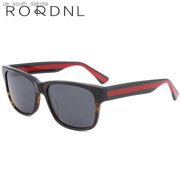 Occhiali da sole polarizzati da prescrizione Uomo Donna All'ingrosso Ottica quadrata Miopia Italia Acetato Occhiali da sole di marca Bulk UV400 Eyewear L230523