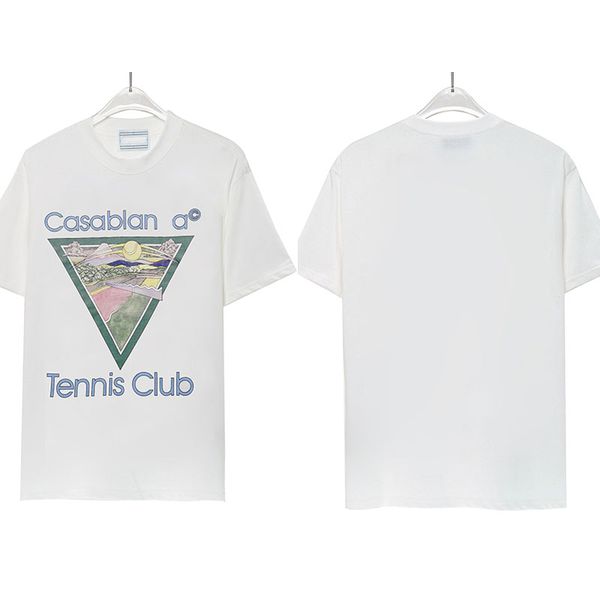 Casablanc t-shirt masculina designer t camisas Vestuário moda tees marca tshirt luxo manga curta roupas masculinas Agasalho t-shirt lazer roupas femininas