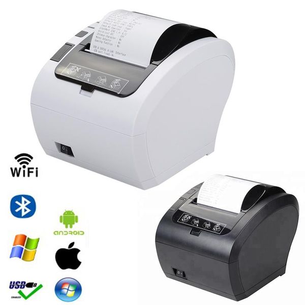 Stampanti da 80 mm per taglierina auto stampante per ricevuta termica POS con USB Ethernet Bluetoot WiFi RS232 per Hotel Kitchen Restaurant