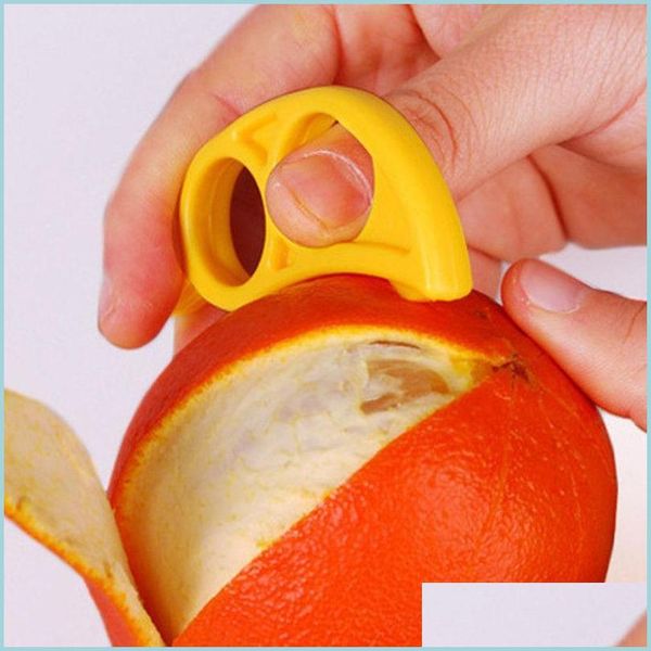 Ferramentas de vegetais de frutas Creative laranja descascadores de faixas de limão Lemon Stripper Easy abridor Citrus Kitchen Gadgets Drop Delivery Dhpn4