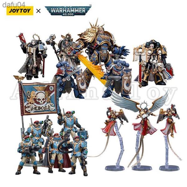 Manga JOYTOY 1/18 Figura de ação Castellan Crowe Primarch Roboute Guilliman Blood Angel Anime Model Toy For Gift Free S L230522