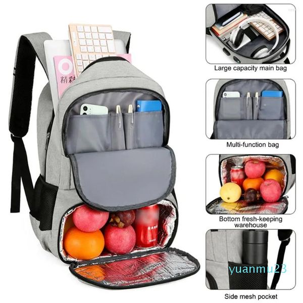 Outdoor-Taschen, Picknick-Aufbewahrung, Rucksack, Kühler, verdickt, wasserdicht, große Thermotasche, Kühlschrank, frisch halten, isoliert