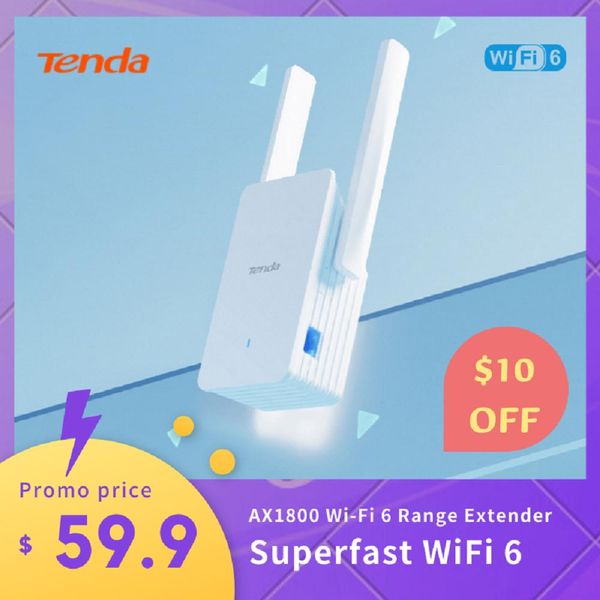 Маршрутизаторы Tenda Wi -Fi 6 Expender Extender 2.4/5GHZ AX1800 Двойной сигнал.