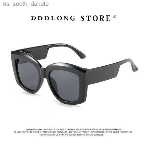 DDDLONG Retro Mode Sonnenbrillen Frauen Oversize Männer Sonnenbrille Klassische Vintage UV400 Outdoor Oculos De Sol D74 L230523