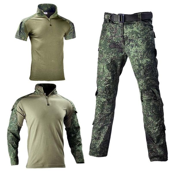 Set da caccia Tuta tattica CP russa Camo Uniforme da combattimento militare Esercito Airsoft Paintball Abbigliamento da allenamento Caccia Cargo Pants Pads Safari 230530