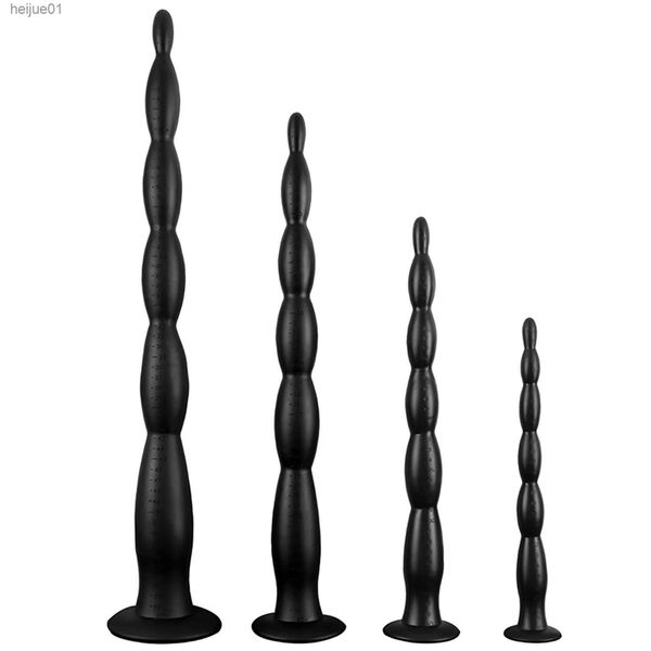 Giocattoli per adulti Super Long Silicone liquido Anal Plug Dildo Flessibile Perline Dilatatore anale Prodotti del sesso Soft Butt Plug Giocattoli del sesso per donne e uomini L230518