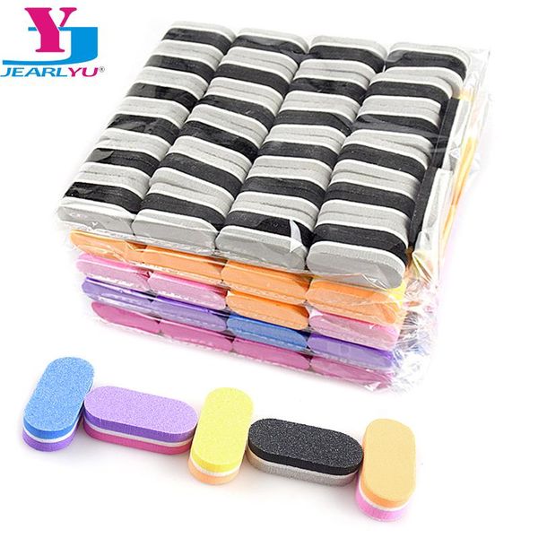 Óleo 500 PCs/lote de lotes Supplies de unhas Mini unhas de esponja de buffer bloco de buffer lateral lateral de gel de unha manicure ferramentas de manicure kit