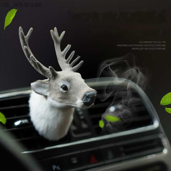 Animal Shape Car Scownener Cartoon Carro Perfume Deer Penguin Fragrância do carro Slorte os acessórios do carro Interior L230523