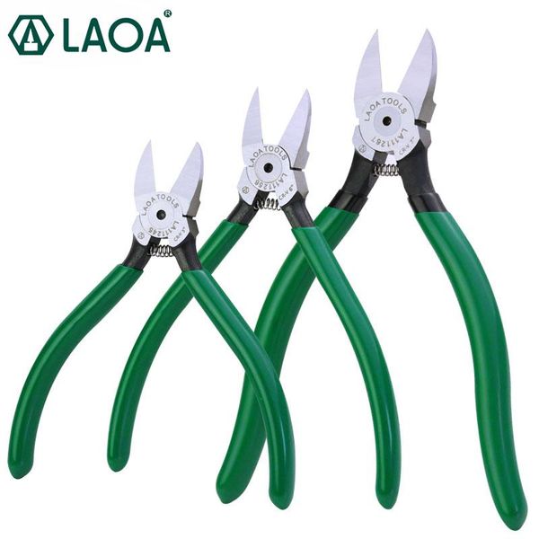 Tang laoa crv pinças de plástico cortadores de cabo de fio elétrico alicate diagonal corte de componente eletrônico