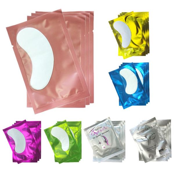 Escovas 50pcs remendos de cílios hidrogel gel remendos de olho atacado extensão de cílios falsos sob almofadas de olho ferramentas de maquiagem