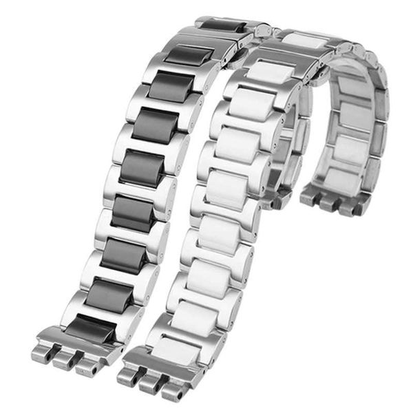 Pulseira de aço inoxidável de 17 mm para relógio Swatch YGS749G YAS YCS Pulseira de metal sólido para homens Druable Pulseira de 19 mm Cinto preto