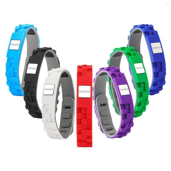 Pulseira anti-estática de silicone esportes de pulseiras negativas para mulheres de presente de energia pulseira de pulseira de pulseira energia c7j2