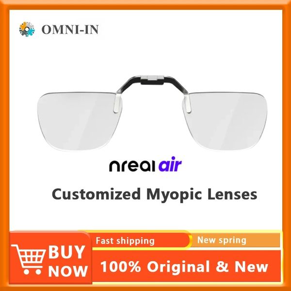 Lentes de miopia de ar nreal graduação personalizada de óculos AR de resina asférica anti-azul lentes anti-radiação de lentes de luz