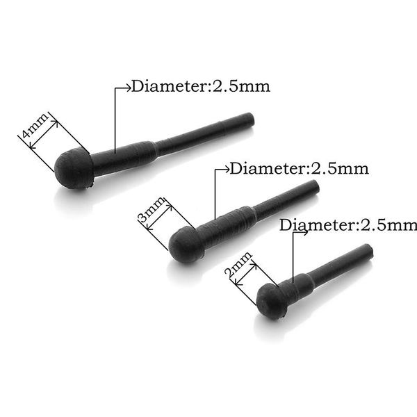 Werkzeuge Schere Teile 100 teile/los Ersatz Gummi Stoßstange Haar Schere Barber Scheren Stopper Schwarz 3 Größen Gemischt