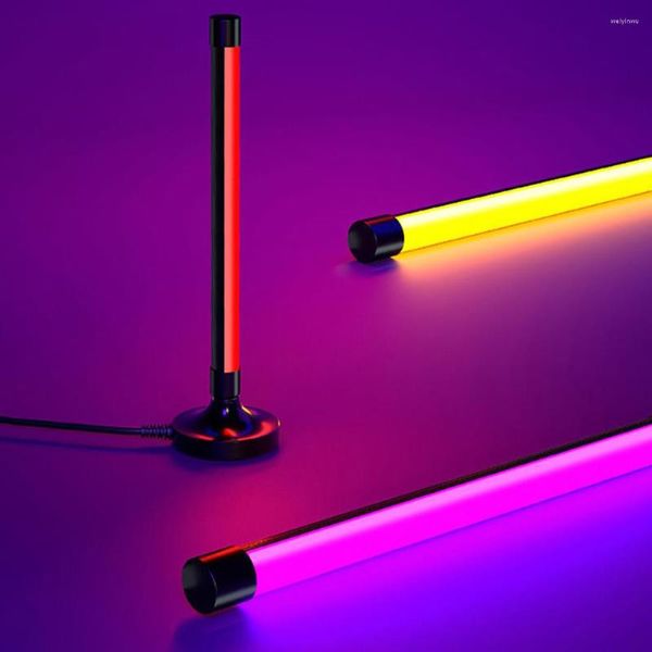 Luci notturne LED Light Atmosphere Fill Tube Portable Pography Lighting Stick USB ricaricabile Selfie Lamp Live Table