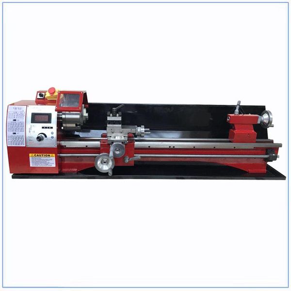 MachineGereedSchap Fırçasız Motor Hassasiyet Mini Metal Torte1100W Metrik ve İnç Diş Mini Torna Makinesi