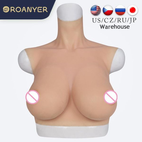 A intensificador Ranyer crossdressing mamário forma o silicone de silicone da copa do leste oeste do cosplay transgênero de seios maiores para crossdresser