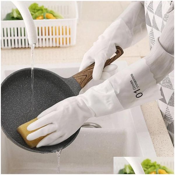 Luvas de limpeza cozinha à prova d'água cozinha durável tarefas domésticas?