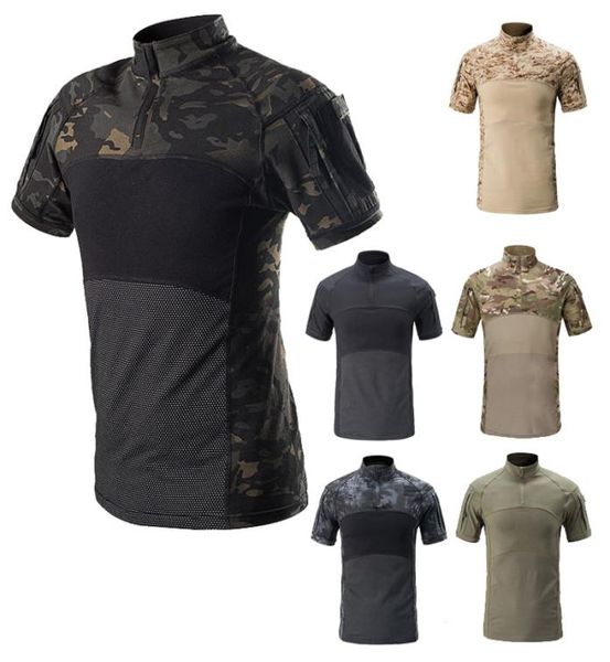 T-shirt mimetica per esterni Caccia Tiro US Battle Dress Uniforme tattica BDU Army Combat Clothing Camo Shirt NO050144593677