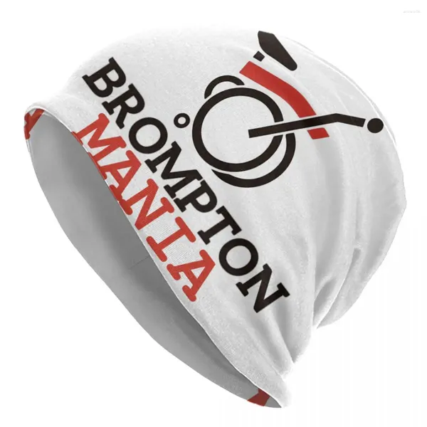 Berets Bromptons Dobrável Bicicleta Logo Skullies Beanies Caps Hip Hop Inverno Quente Homens Mulheres Chapéus de Malha Adulto Unisex Bonnet